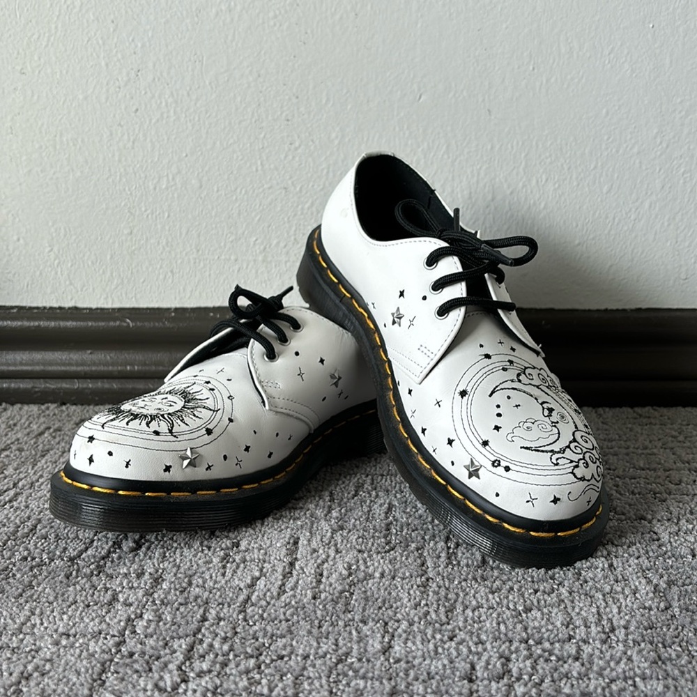 1461 COSMIC EMBROIDERED LEATHER OXFORD SHOES